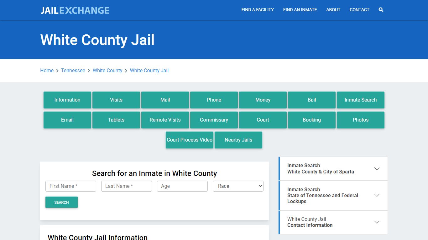 White County Jail Roster Lookup, TN, Inmate Search